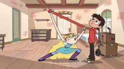 Star stretching Marco's Arm Meme Template