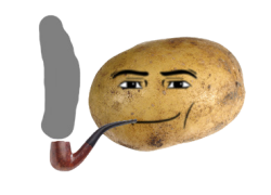 Waltuh Potato(transparent) Meme Template