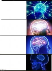 Shrinking brain Meme Template