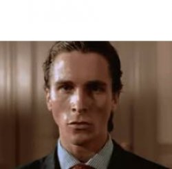 Christian Bale Awkward stare Meme Template