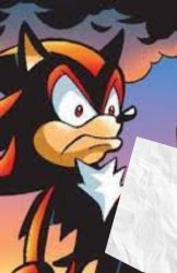 shadow glaring at paper Meme Template