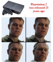 Matt Damon Aging Meme Template