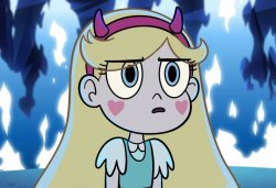 Star Butterfly looking serious Meme Template