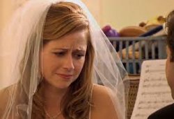 Pam Crying Bride Meme Template