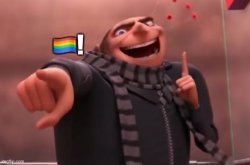 You gay gru Meme Template