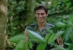 WILLEM DAFOE GRIN IN THE BUSHES Meme Template