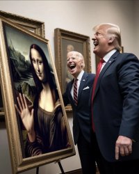 Trump & Biden Art Meme Template