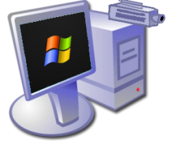 Windows XP computer with gun Meme Template