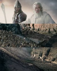 Gandalf two towers rohirrim Meme Template