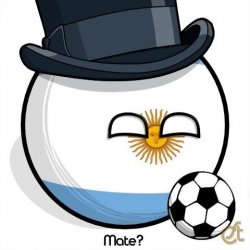 Argentina Ball Likes The Mate Meme Template