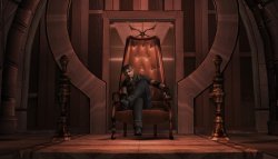 Leon Sitting On a Throne (Remake) Meme Template