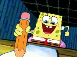 Spongebob Writing Essay Meme Template