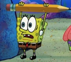 Spongebob Magic Pencil Meme Template