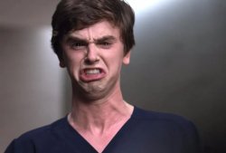 Murphy from Good Doctor Screaming Meme Template