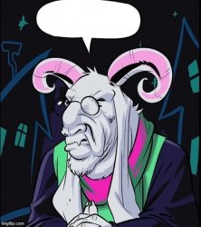 Elderly Ralsei Meme Template