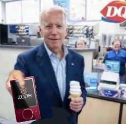 Biden take the zune pod Meme Template