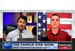 charlie kirk with fbi whistleblower Meme Template