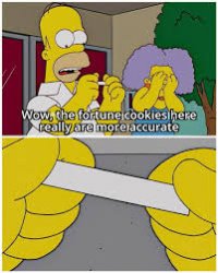 Homer simpsons fortune Meme Template