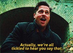 Brad Pitt tickled Meme Template