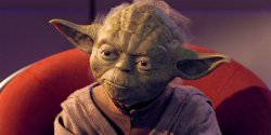 Yoda Sitting in Council Close Up Meme Template