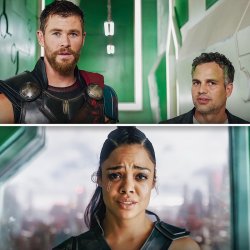 Thor valkyrie hulk Meme Template