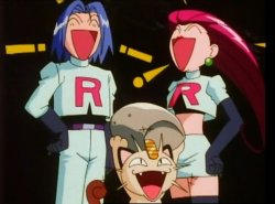 team rocket laughing Meme Template