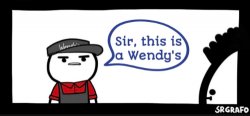 This is a Wendy's 2nd Panel Meme Template