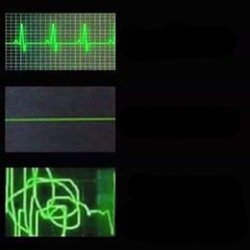 HEART BEAT Meme Template