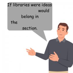 If libraries where ideas, X would belong in the Y section Meme Template