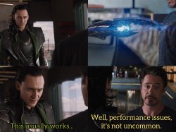 Loki vs Tony Avengers Meme Template