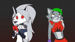 Loona and Roxanne Meme Template