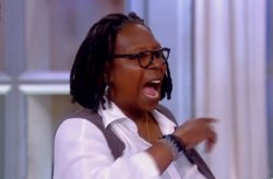 Caryn Johnson aka Whoopi Goldberg Shouting Meme Template