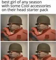 TF2 Soldier Put Over An Animeme Meme Template