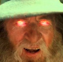 Gandalf Laser Eyes Meme Template