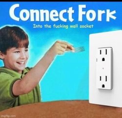 Connect Fork Meme Template