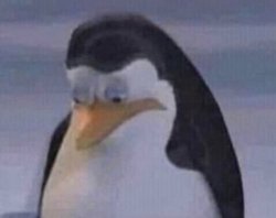 Depressed Penguin Meme Template