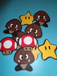 Mushrooms, goombas, and stars Meme Template