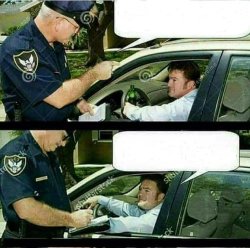 Traffic stop Meme Template