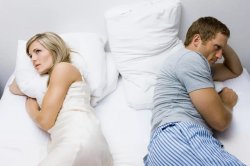 Couple in bed in bad mood Meme Template