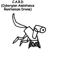 C.A.R.D (Cyborgian Assistance Renitanium Drone) Meme Template