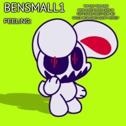 BenSmall1 Announcement Template Meme Template