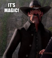 Myles Standish "It's magic!" Meme Template