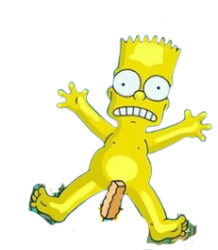 Bart Movie Scene French Fry Naked Transparent Background Meme Template