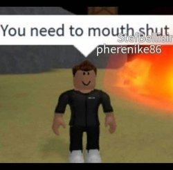 mouth shut Meme Template