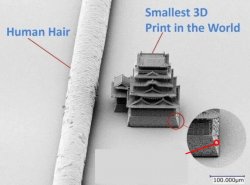 human hair vs smallest 3d print in the world vs your input Meme Template