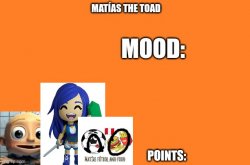 Matias the toad Meme Template