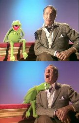 KERMIT BITES VINCENT PRICE Meme Template