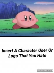 kirby hates who Meme Template