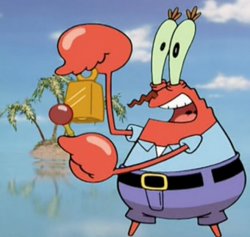 Mr. Krabs cowbell Meme Template