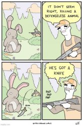 He's got a knife! Meme Template